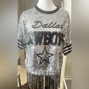 Sale‼️Dallas Cowboys sequin dress fringe